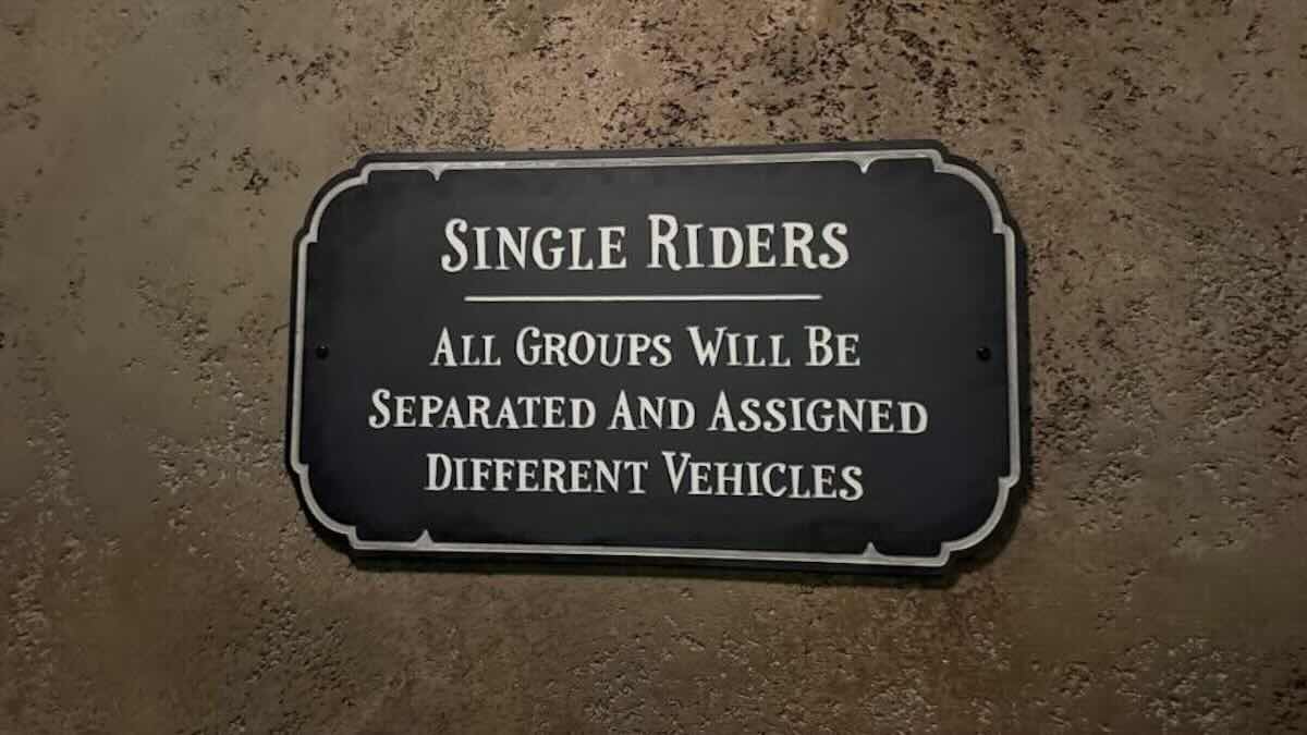 Disappointing Change For This Single Rider Queue
