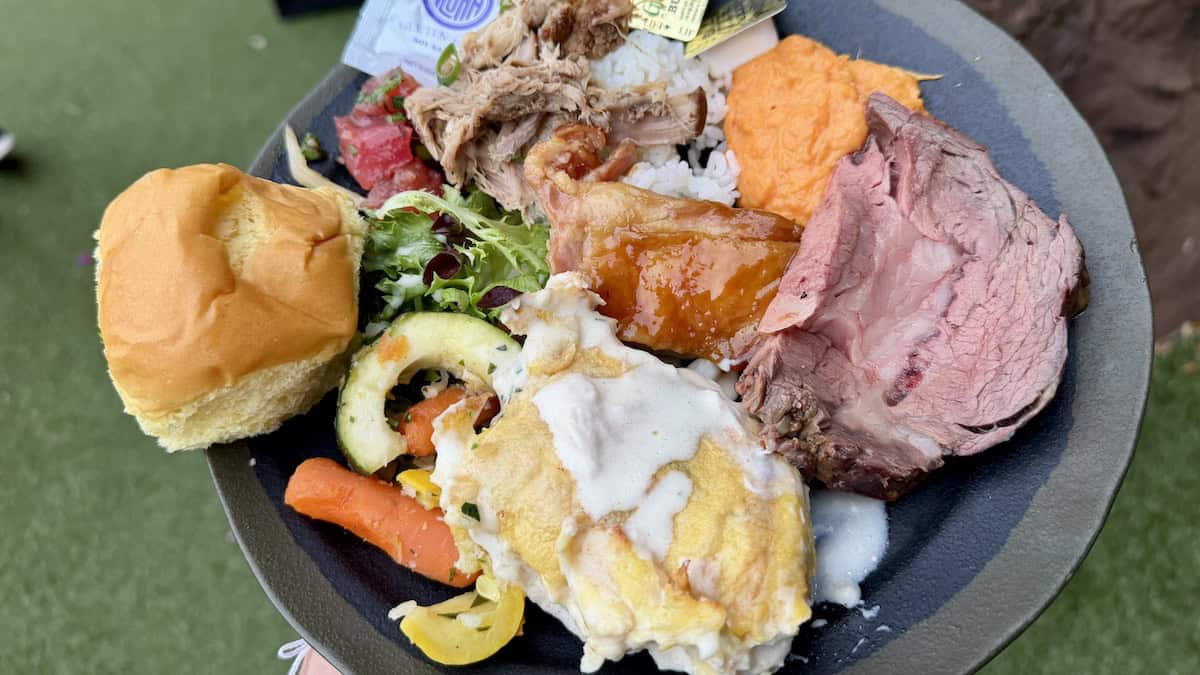 food at Luau At Disney's Aulani Resort