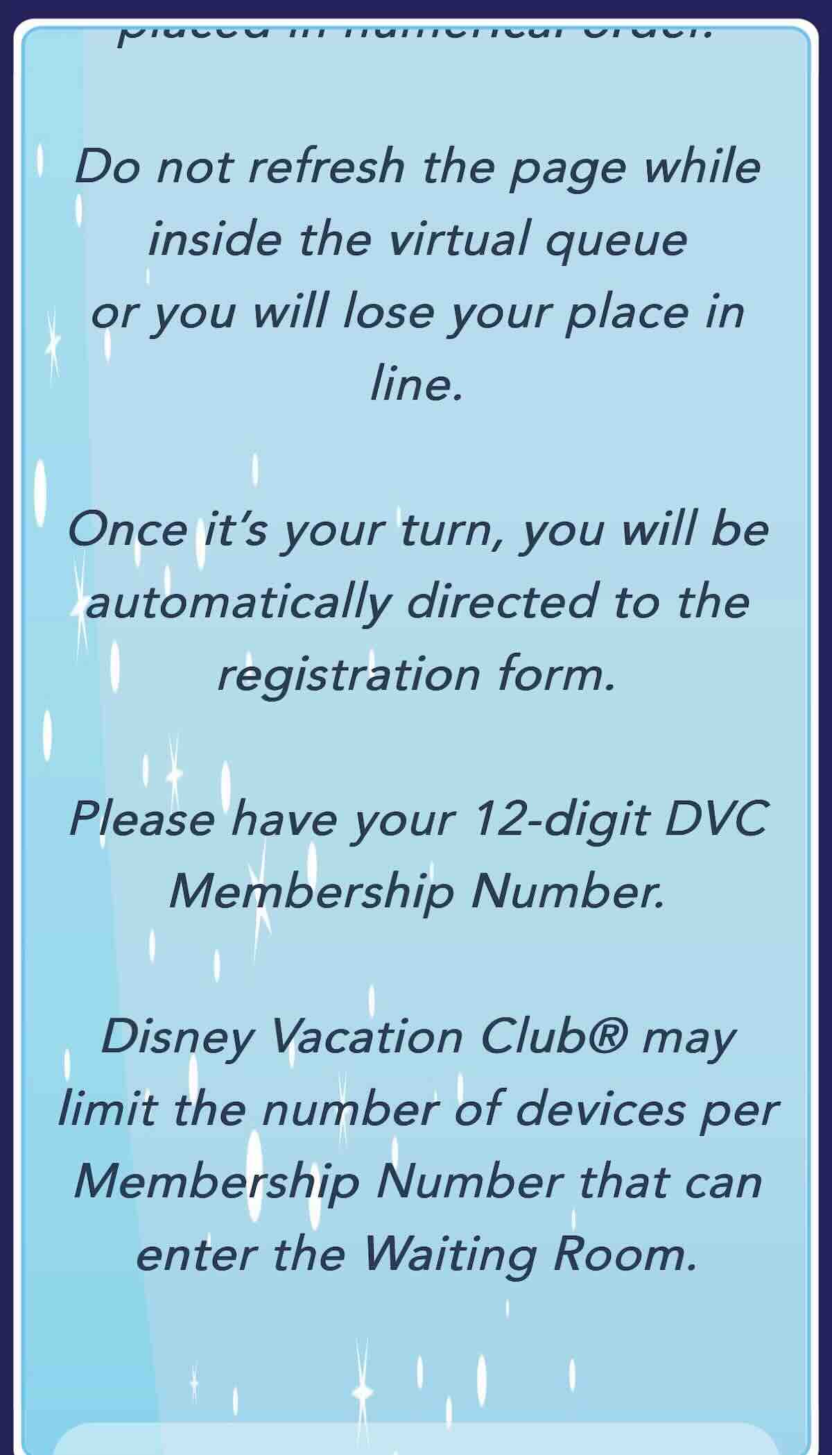 dvc member number required