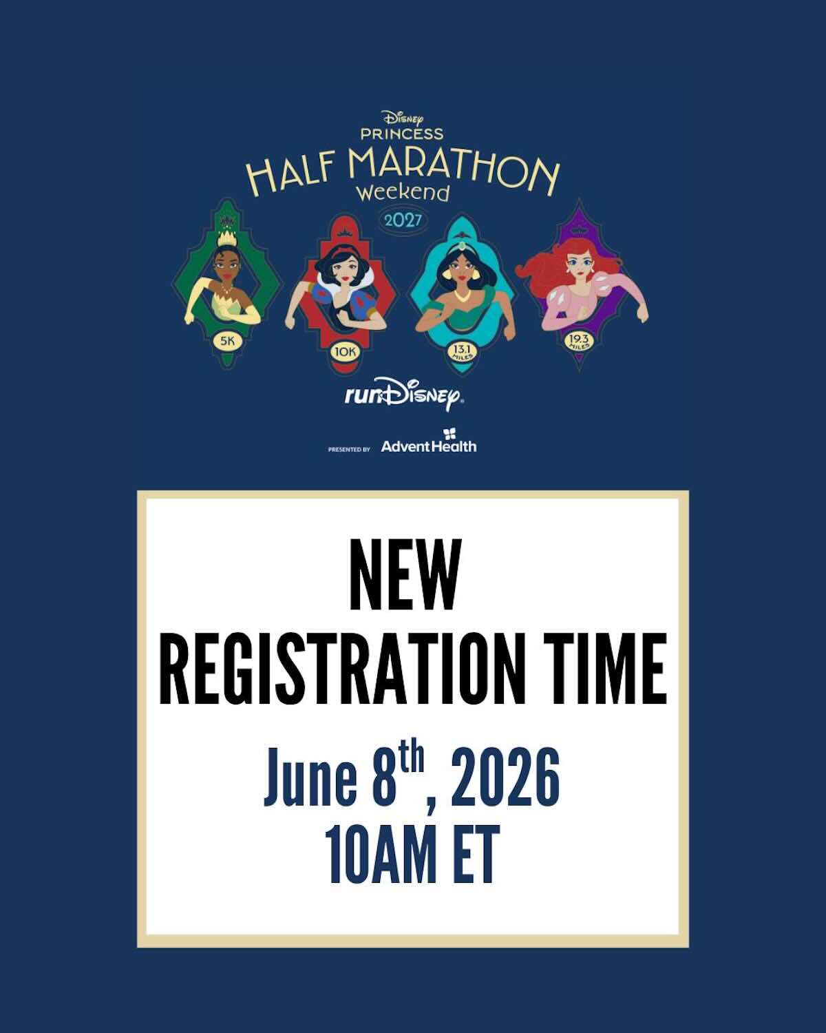 princess half marathon new date