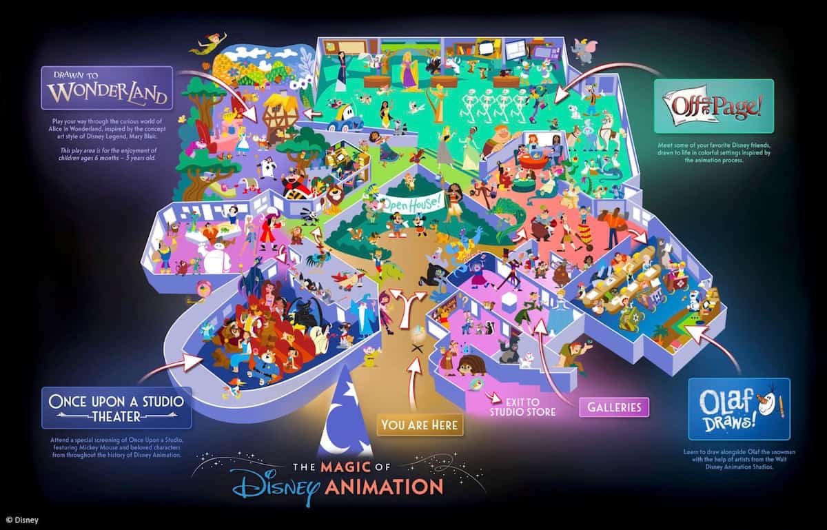 Disney Animation map