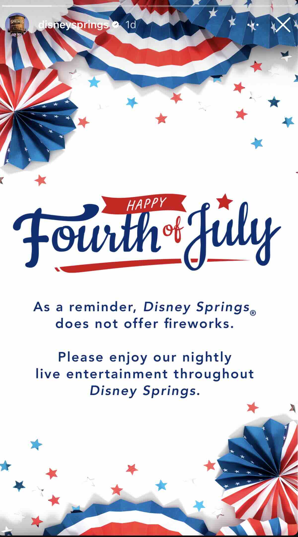 Disney Springs Fourth of July 