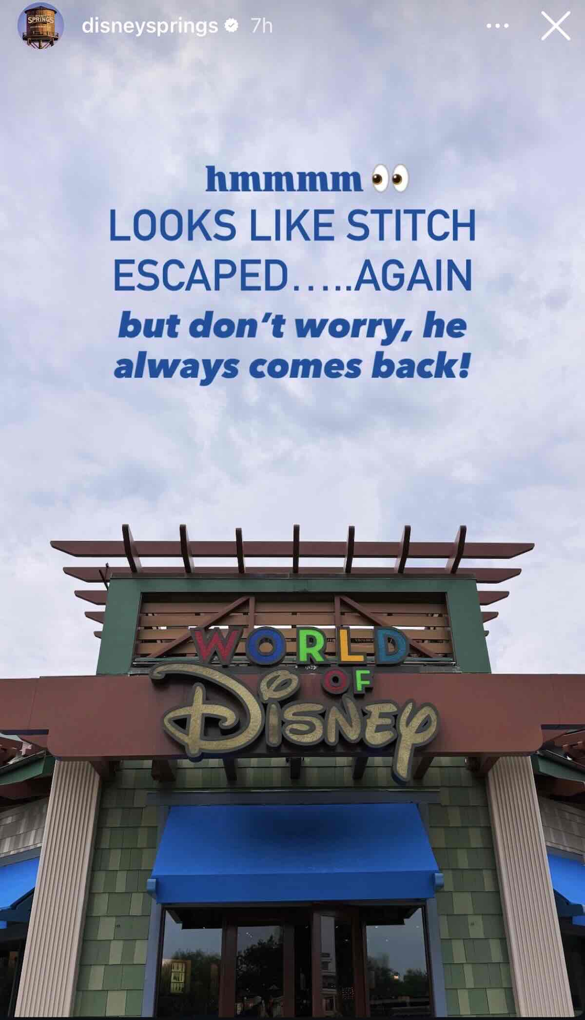 world of disney stitch missing