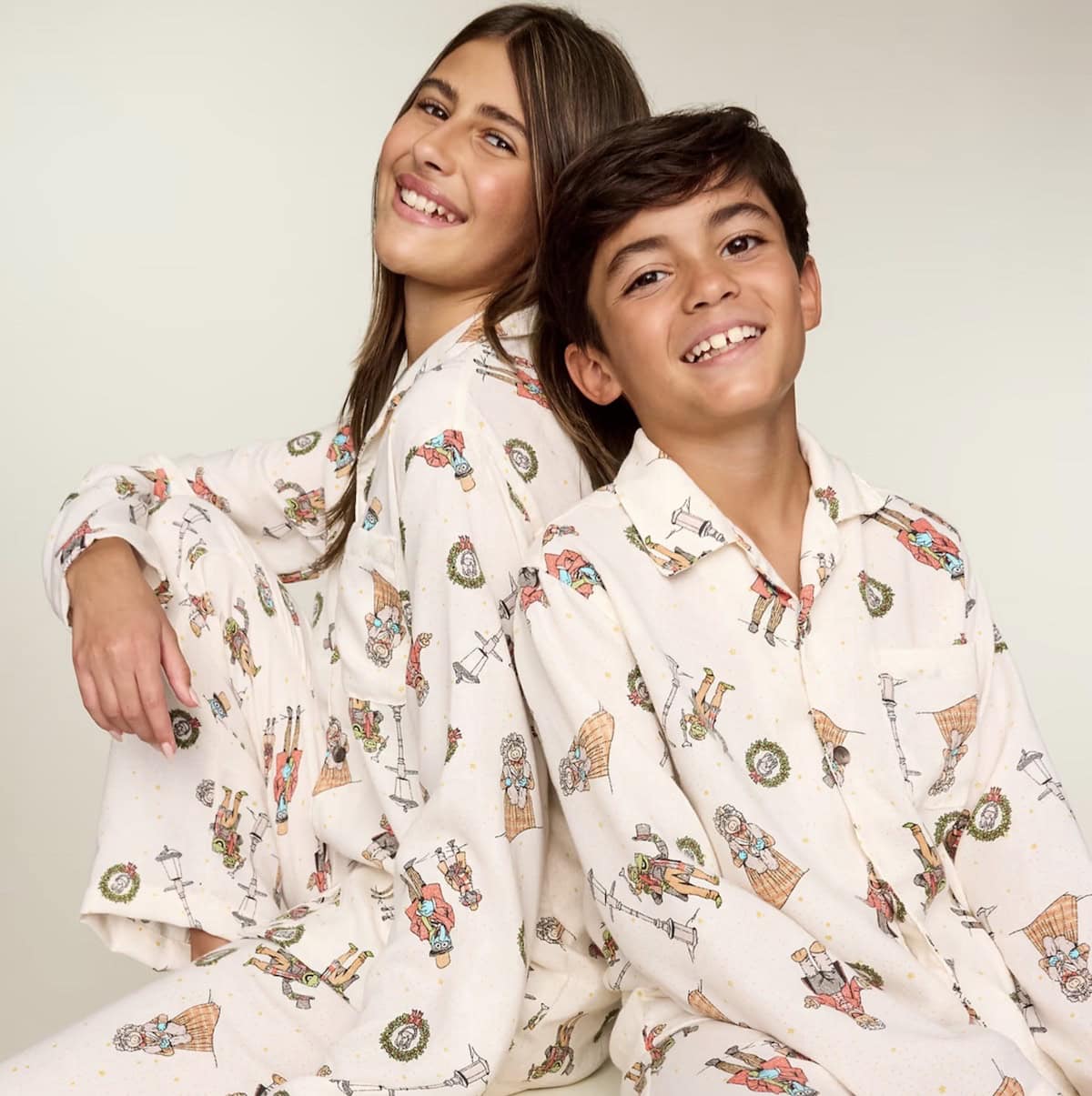 Muppet Chrismtas Carol button down pajamas